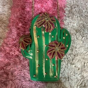 Betsey Johnson cactus crossbody bag